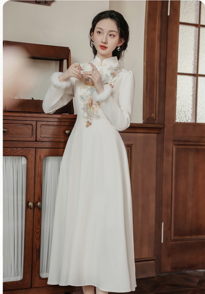 Chinese style elegant dress temperament evening dress