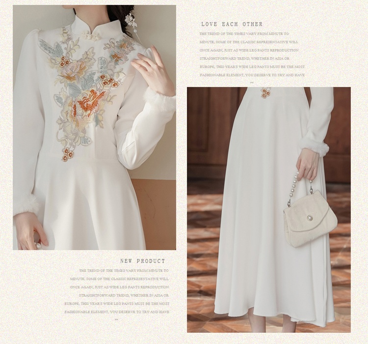 Chinese style elegant dress temperament evening dress