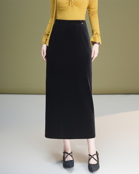 Fashion long skirt straight one step skirt