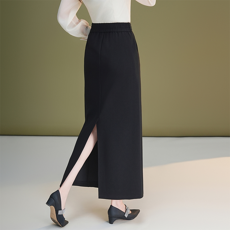 Slim split long skirt straight autumn business suit