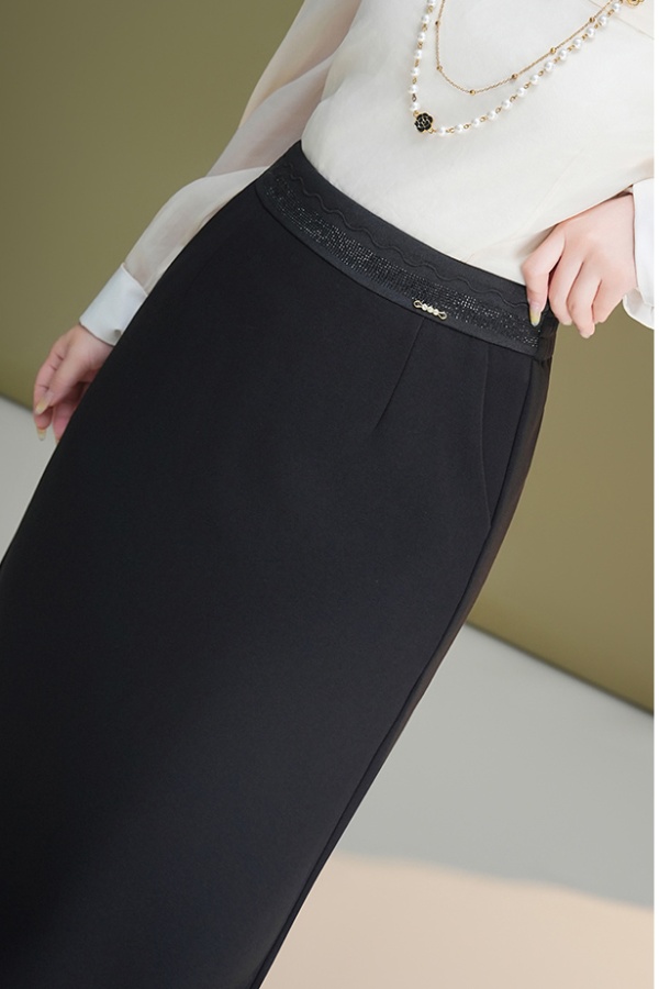 Slim split long skirt straight autumn business suit