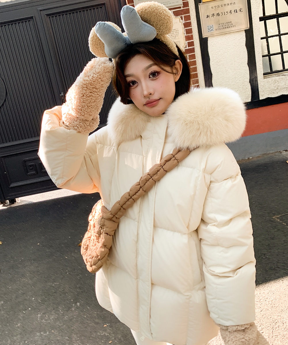 Short samsung coat winter thick cotton coat for women