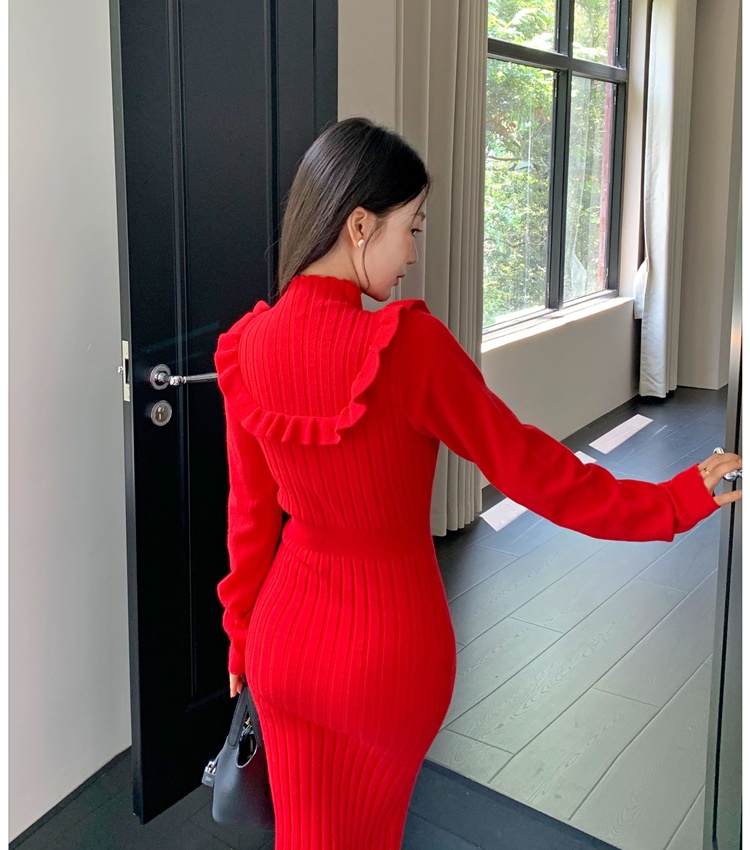 Temperament dress sweater dress for women
