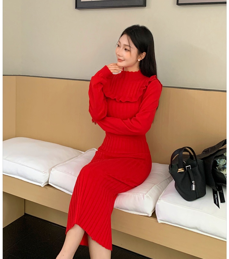 Temperament dress sweater dress for women