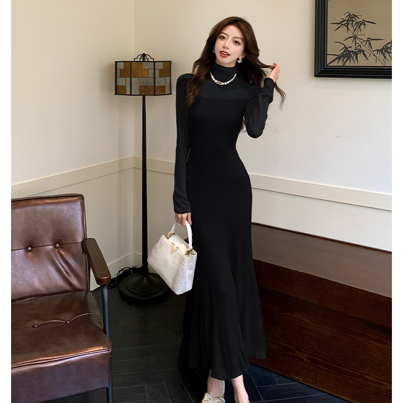 Long package hip inside the ride dress for women