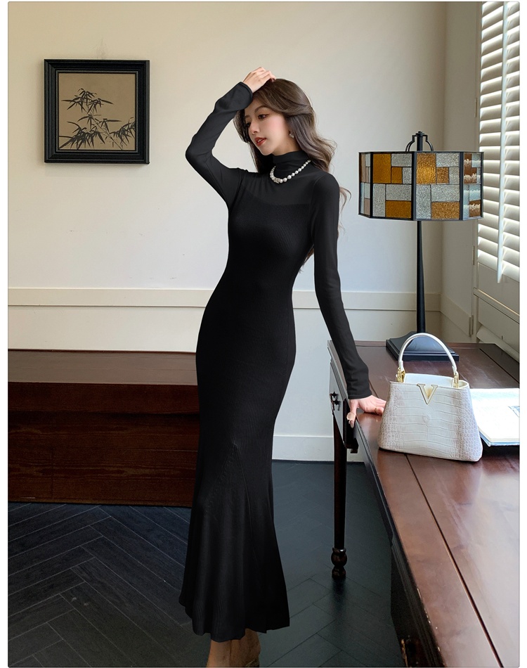 Long package hip inside the ride dress for women