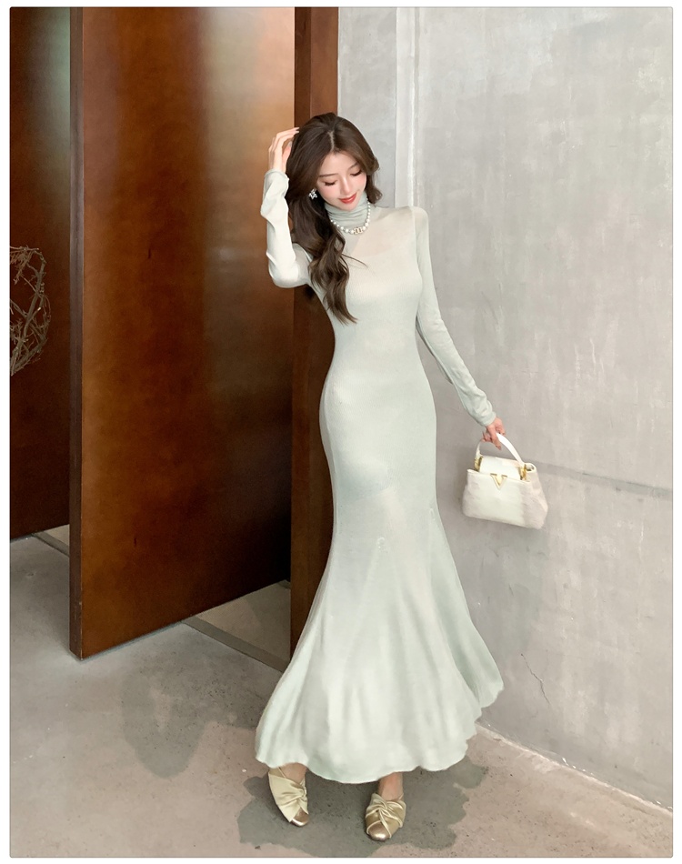 Long package hip inside the ride dress for women