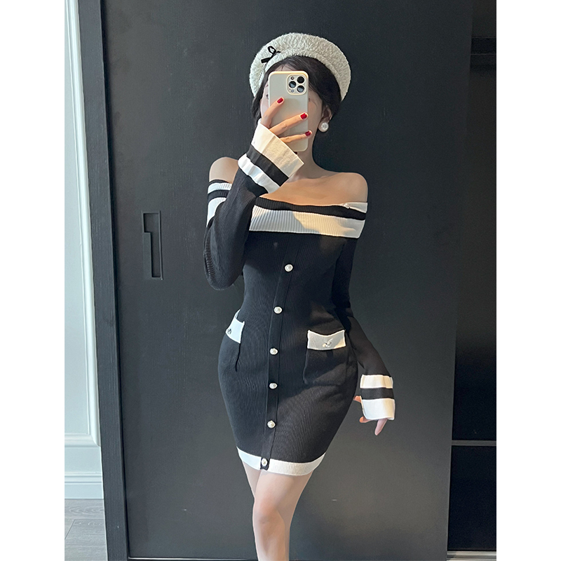 France style chanelstyle package hip dress for women