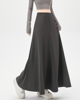 Autumn and winter splice skirt A-line slim business suit