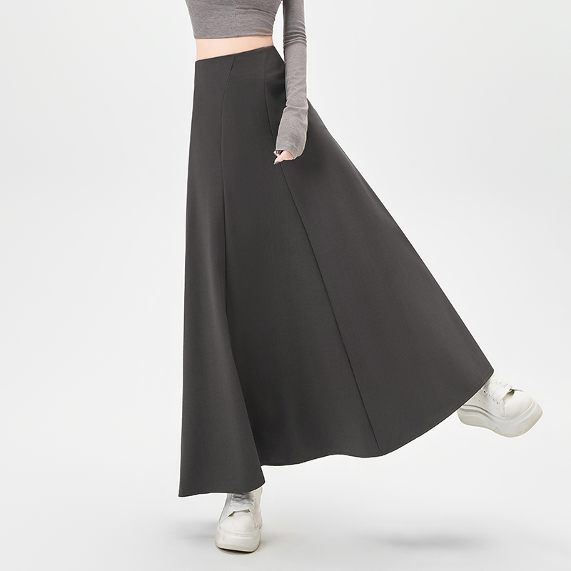 Autumn and winter splice skirt A-line slim business suit