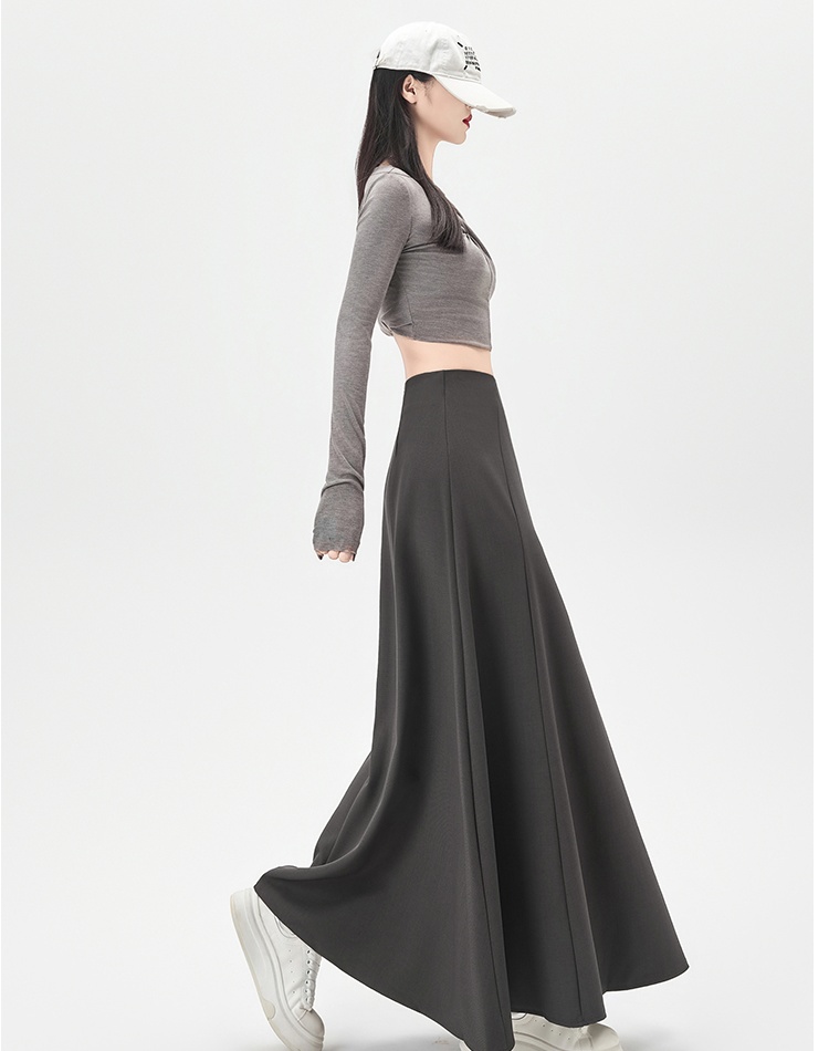 Autumn and winter splice skirt A-line slim business suit