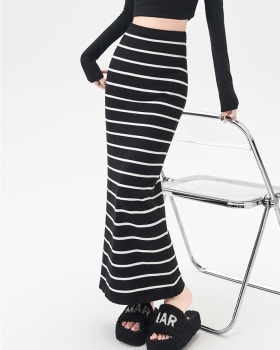 Stripe skirt lazy long skirt for women
