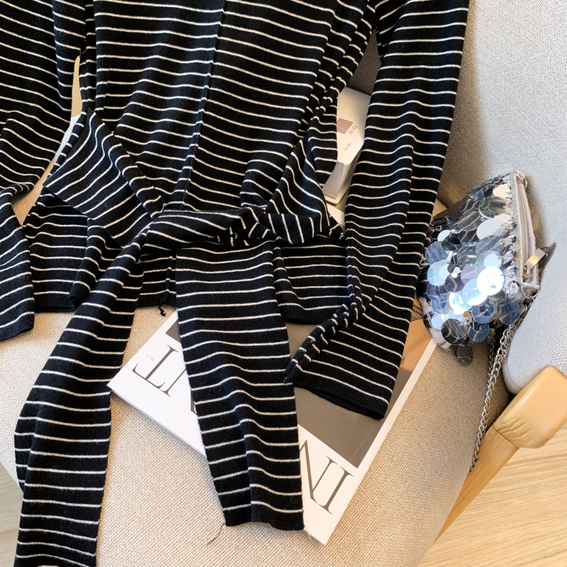 Slim commuting all-match bandage sweater
