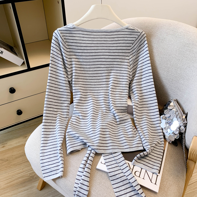 Slim commuting all-match bandage sweater