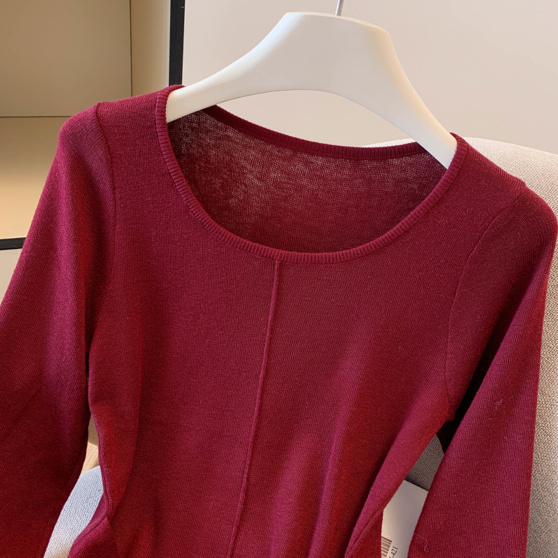 Slim commuting all-match bandage sweater