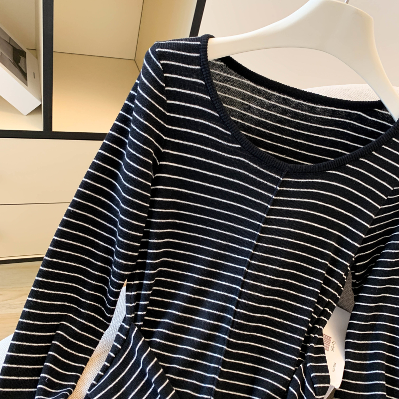 Slim commuting all-match bandage sweater