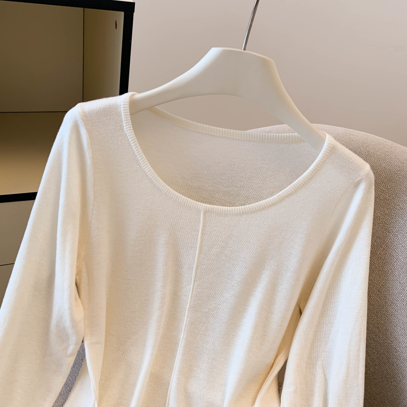 Slim commuting all-match bandage sweater