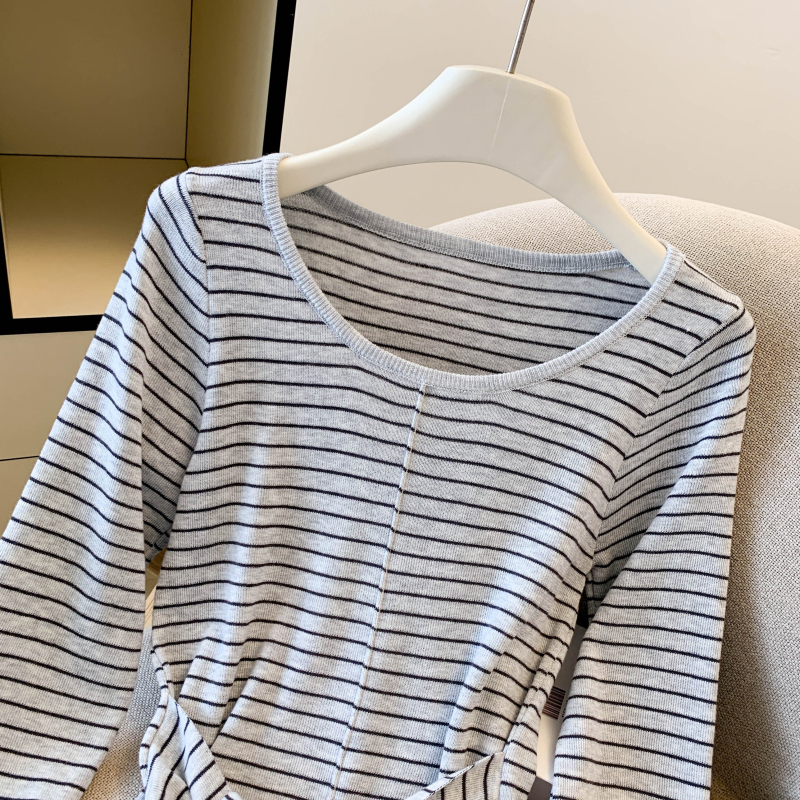 Slim commuting all-match bandage sweater