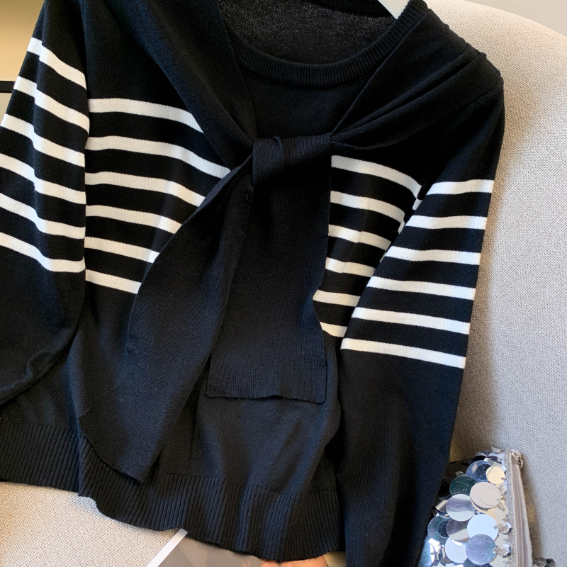 Long sleeve tops sweater 2pcs set for women
