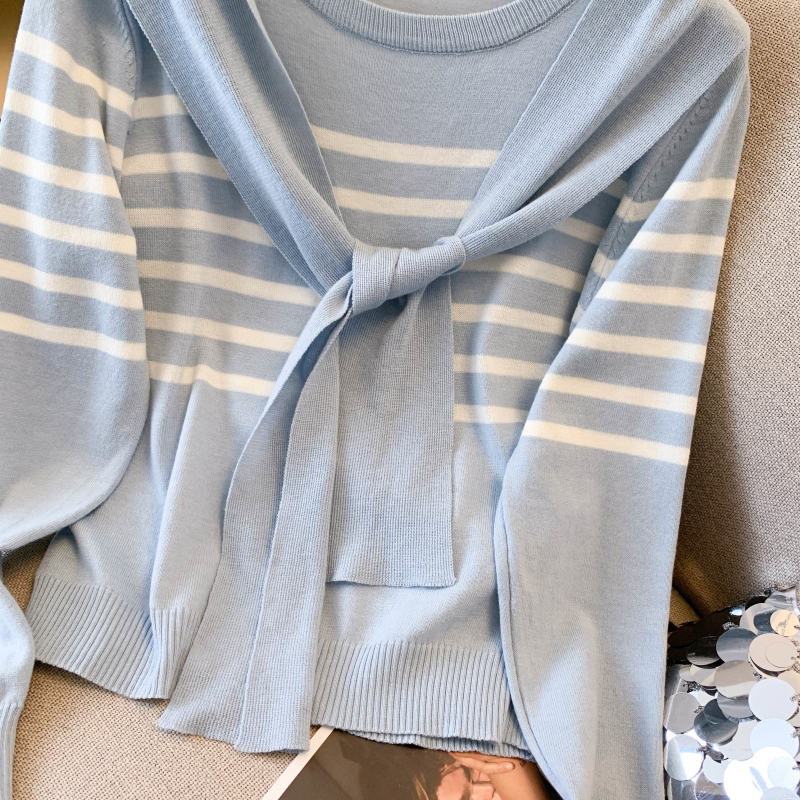 Long sleeve tops sweater 2pcs set for women