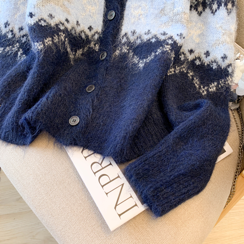 Wool autumn and winter cardigan puppy all-match coat