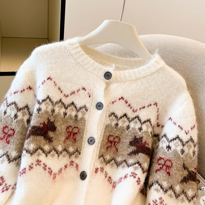 Wool autumn and winter cardigan puppy all-match coat