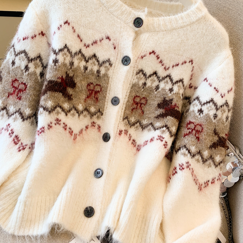 Wool autumn and winter cardigan puppy all-match coat