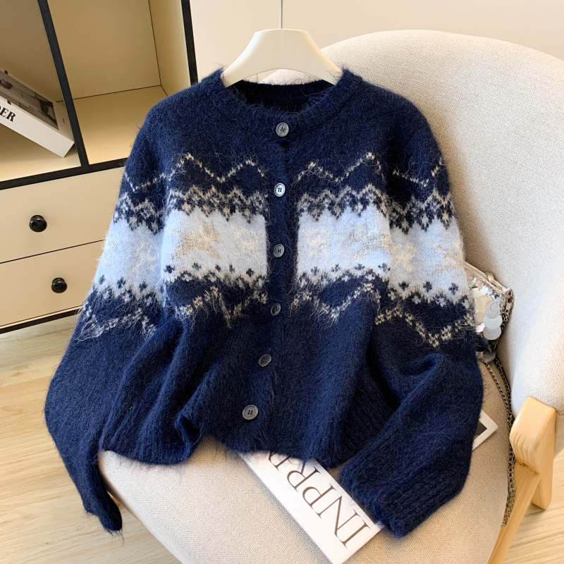 Wool autumn and winter cardigan puppy all-match coat