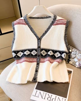Mixed colors coat single-breasted tops for women