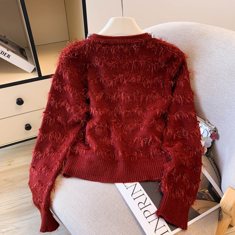Autumn and winter tops Western style sweater for women