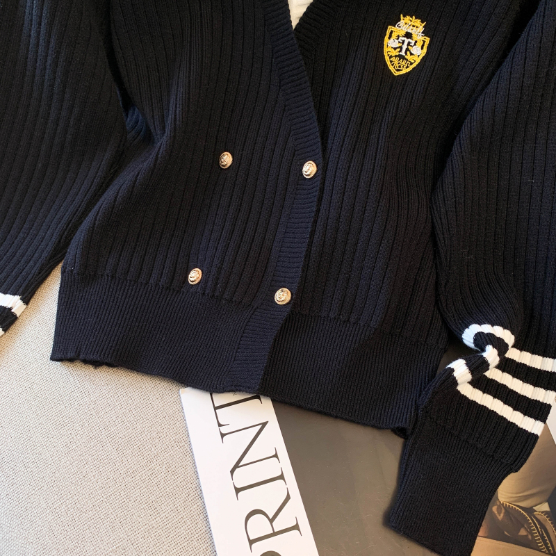 College style sweater pleated short skirt 2pcs set