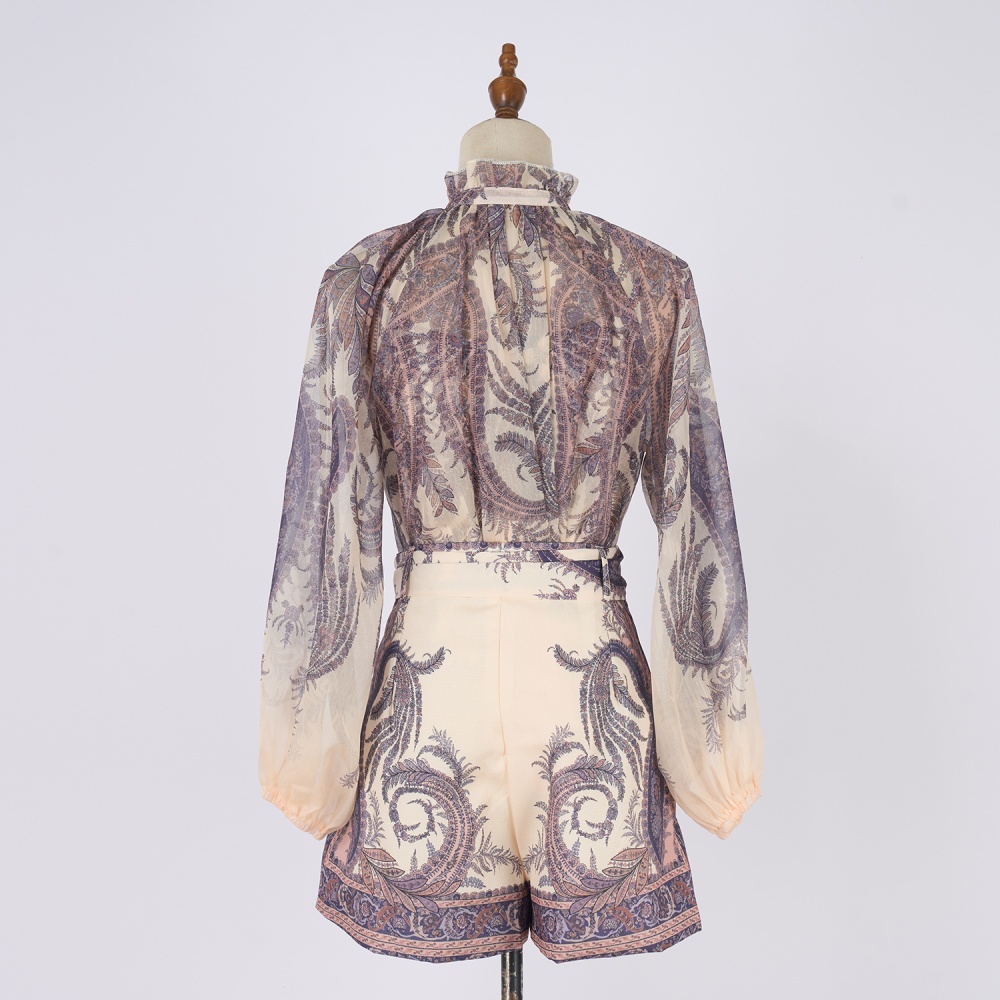 Frenum patterns shorts autumn tops a set