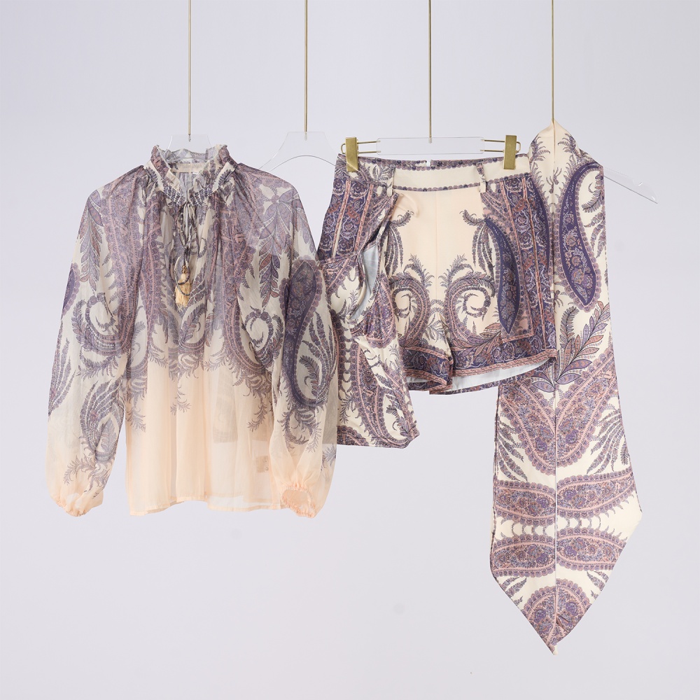 Frenum patterns shorts autumn tops a set