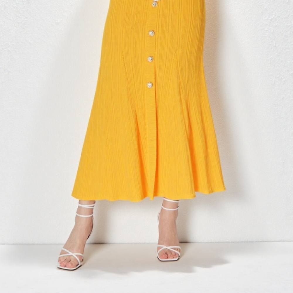 Long knitted dress autumn and winter elegant belt