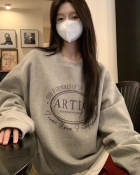 Round neck thin complex imitation of cotton hoodie