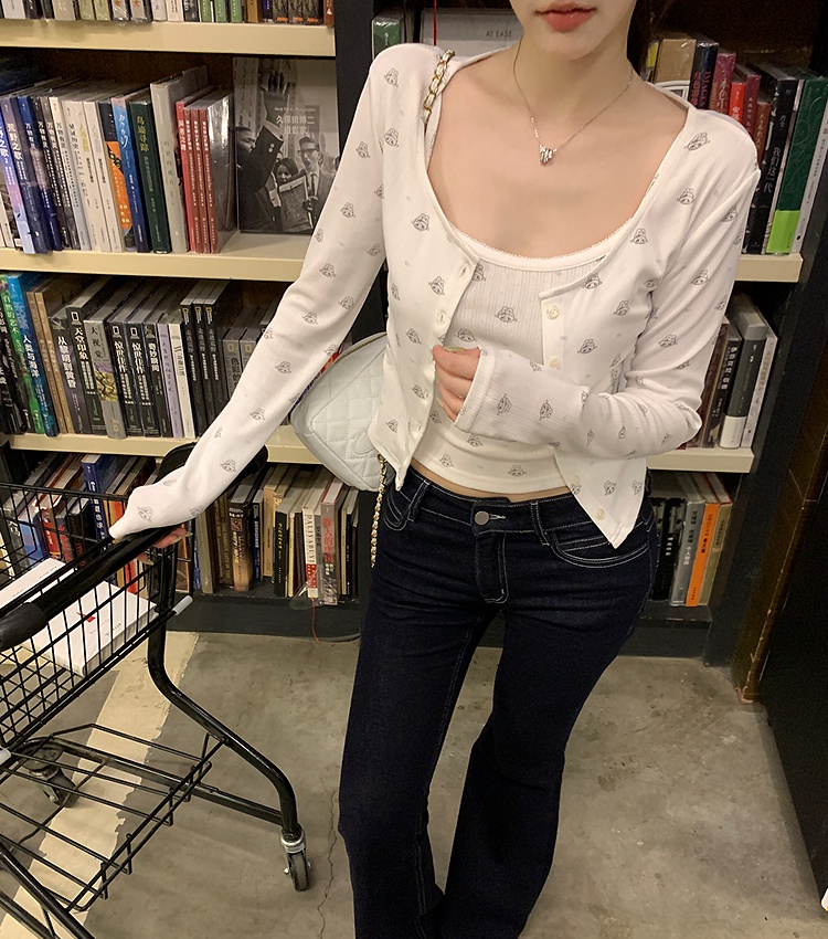 Autumn cardigan vest 2pcs set for women
