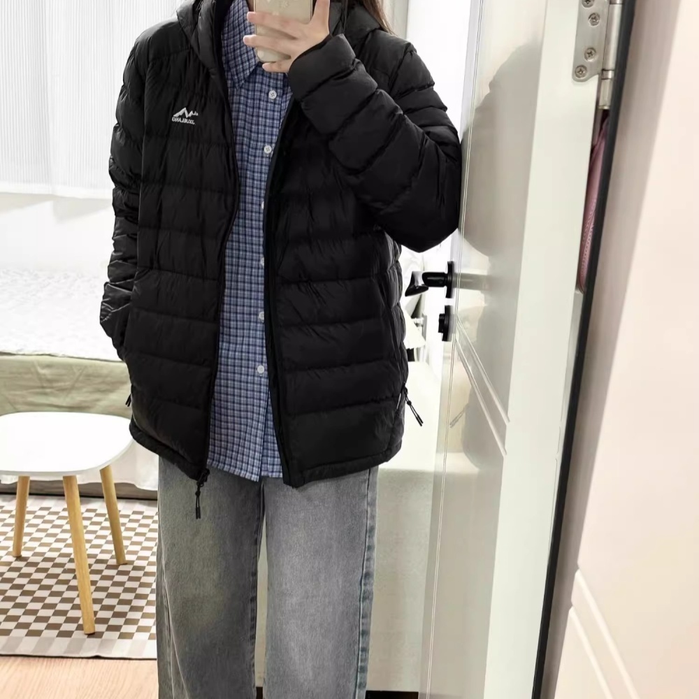 Hooded thermal coat fashion loose cotton coat for women