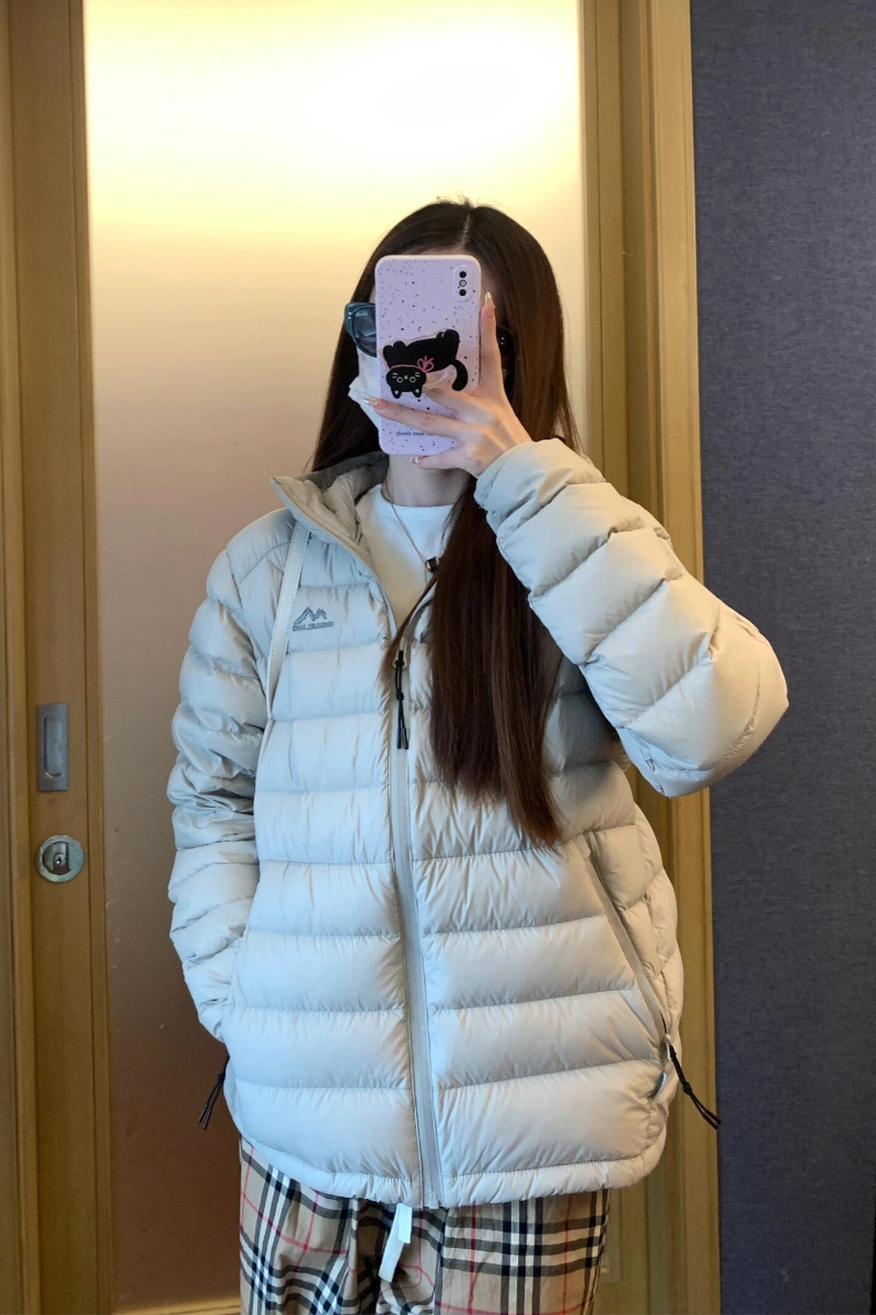 Hooded thermal coat fashion loose cotton coat for women