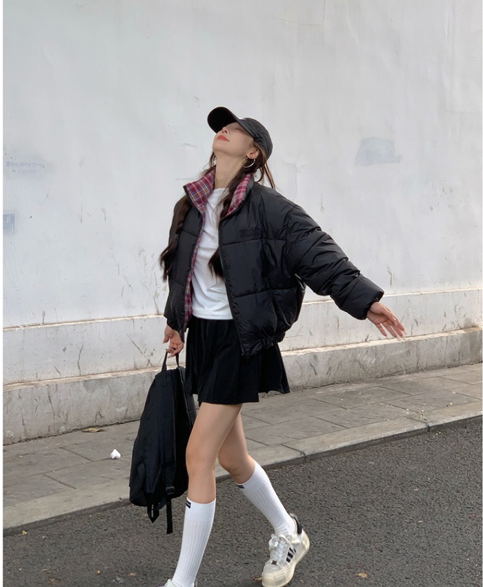Student winter bread clothing thermal wear cotton coat for women