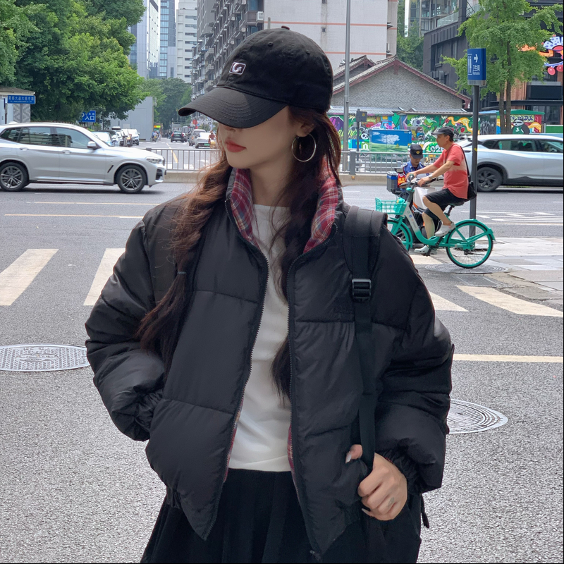 Student winter bread clothing thermal wear cotton coat for women