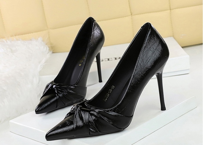 Bow high-heeled all-match temperament shoes for women