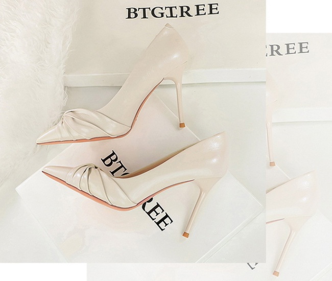 Bow high-heeled all-match temperament shoes for women