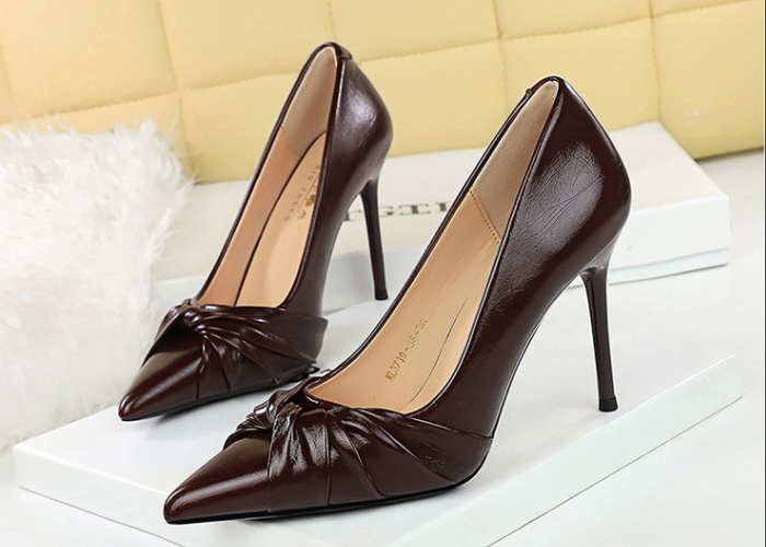 Bow high-heeled all-match temperament shoes for women