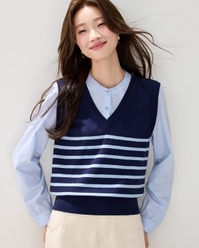 Long sleeve tops knitted shirt for women