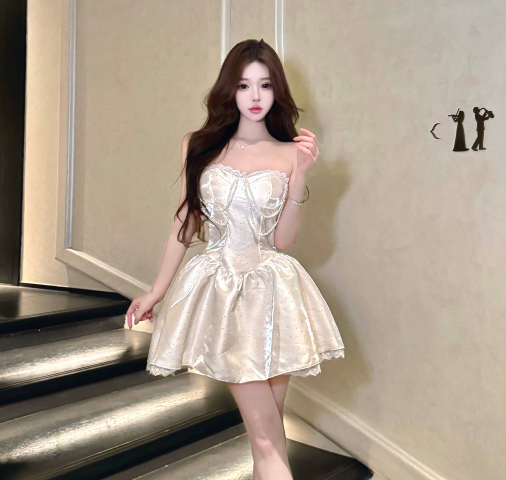 Wrapped chest evening dress Sexy underwear for women