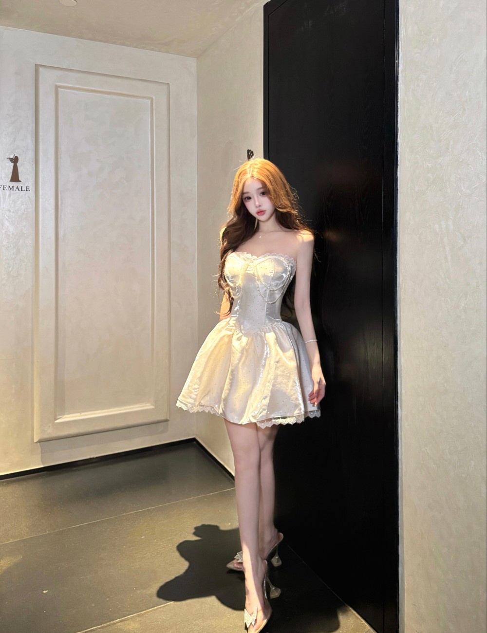 Wrapped chest evening dress Sexy underwear for women
