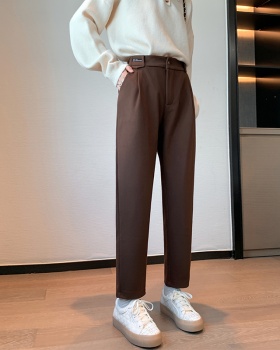 Radish straight pants pants high waist suit pants for women