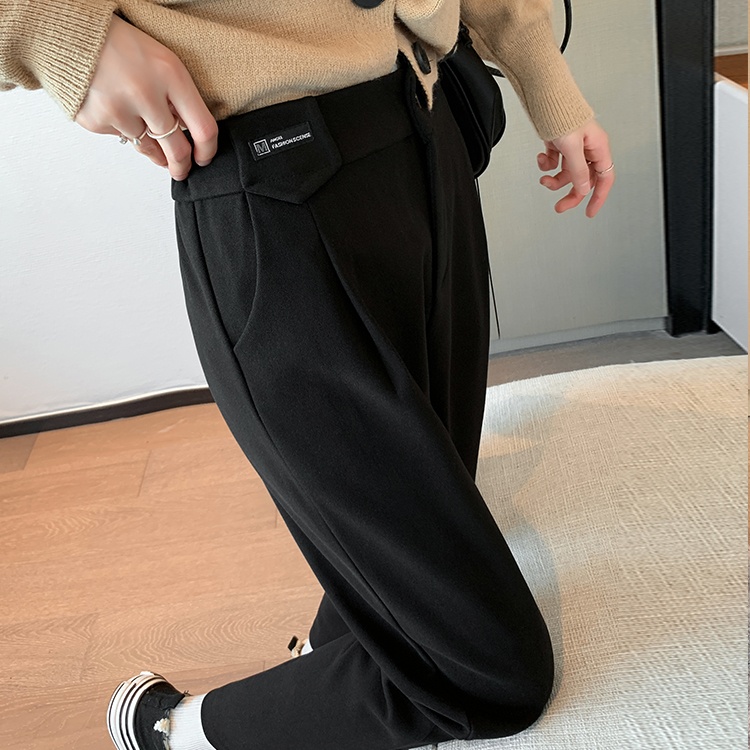 Radish straight pants pants high waist suit pants for women