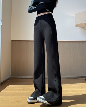Mopping micro speaker pants slim wide leg pants for women