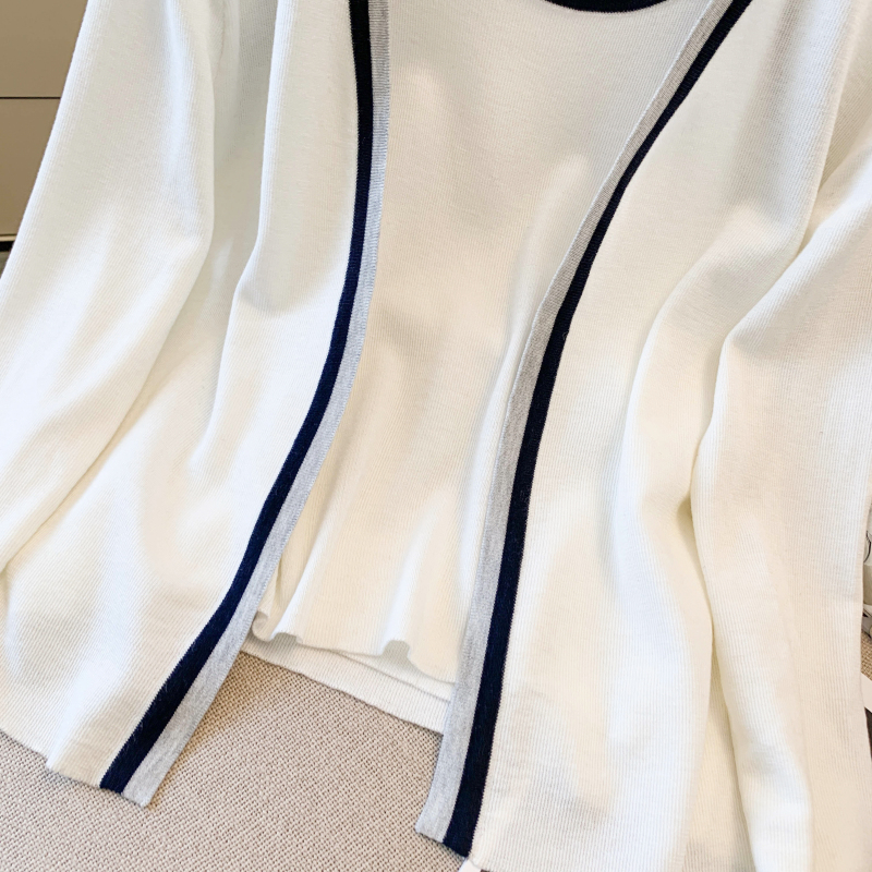 Long sleeve sling sleeveless coat loose Casual short vest